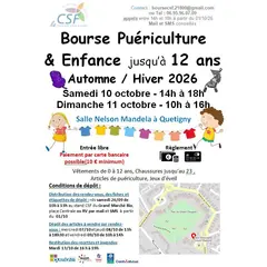Bourse puériculture & enfance jusqu'à 12 ans