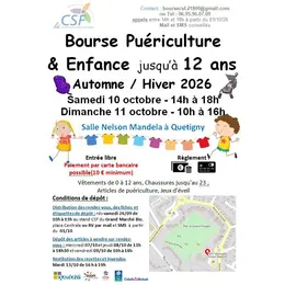 Bourse puériculture & enfance jusqu'à 12 ans