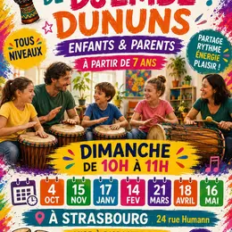 Atelier tempo family  : djembé & dununs Parent / Enfant