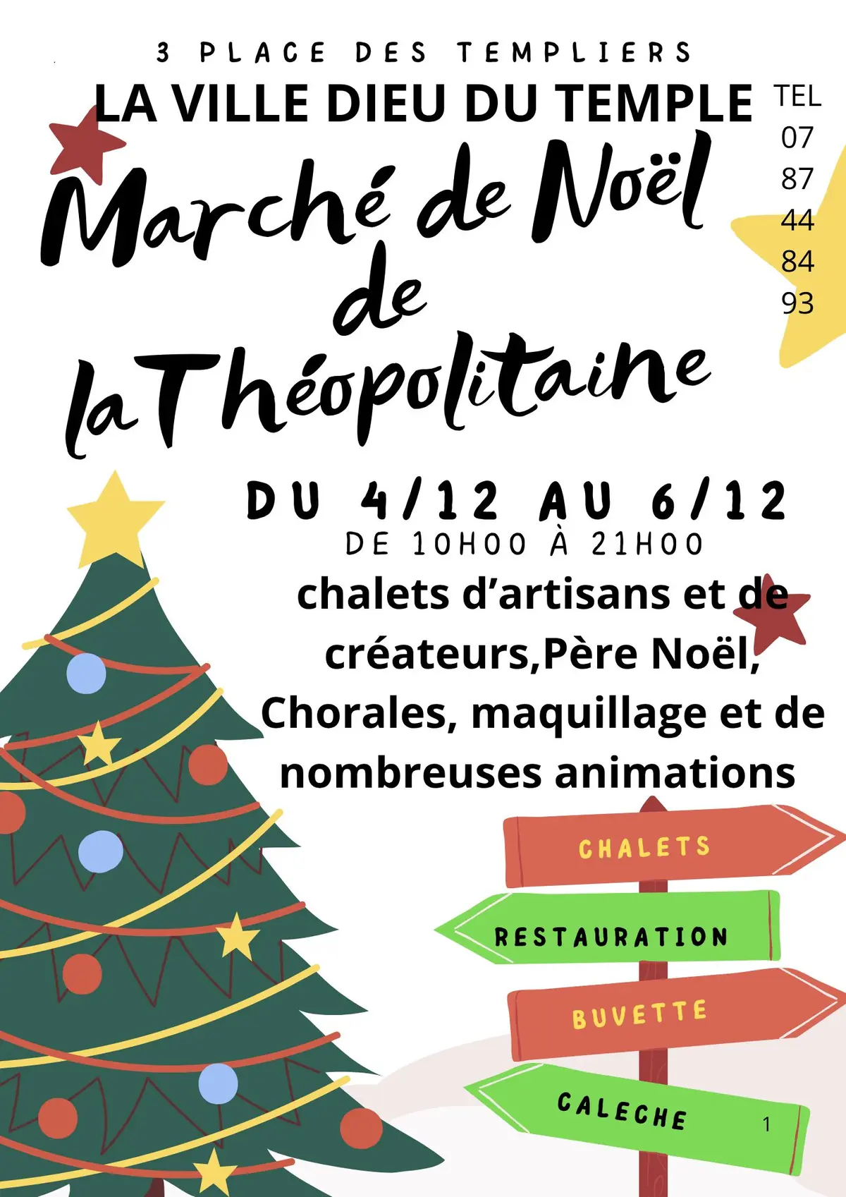 Grand marché de Noël traditionnel  LA VILLE DIEU DU TEMPLE