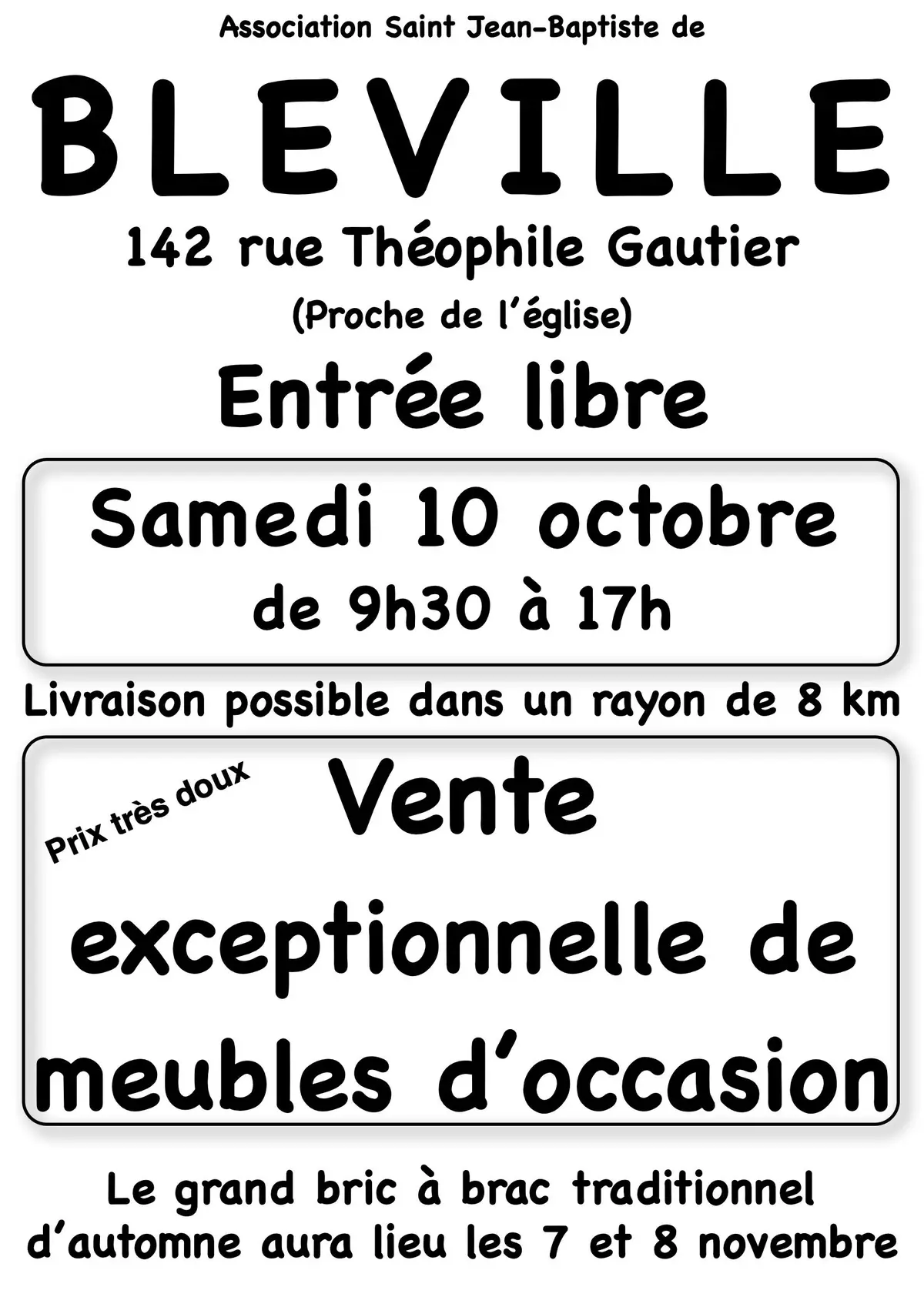 Vente exceptionnele de meubles d'occasion et quelques beaux livres 