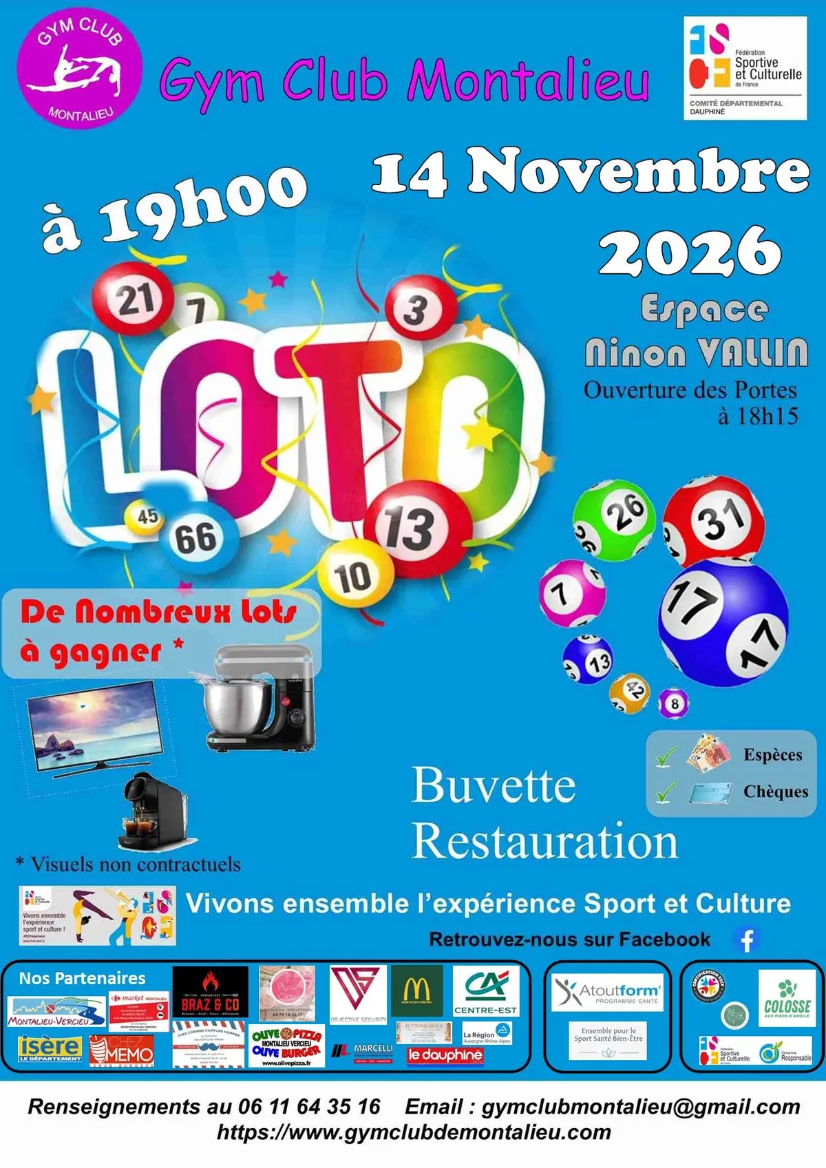 LOTO Annuel du Gym Club Montalieu
