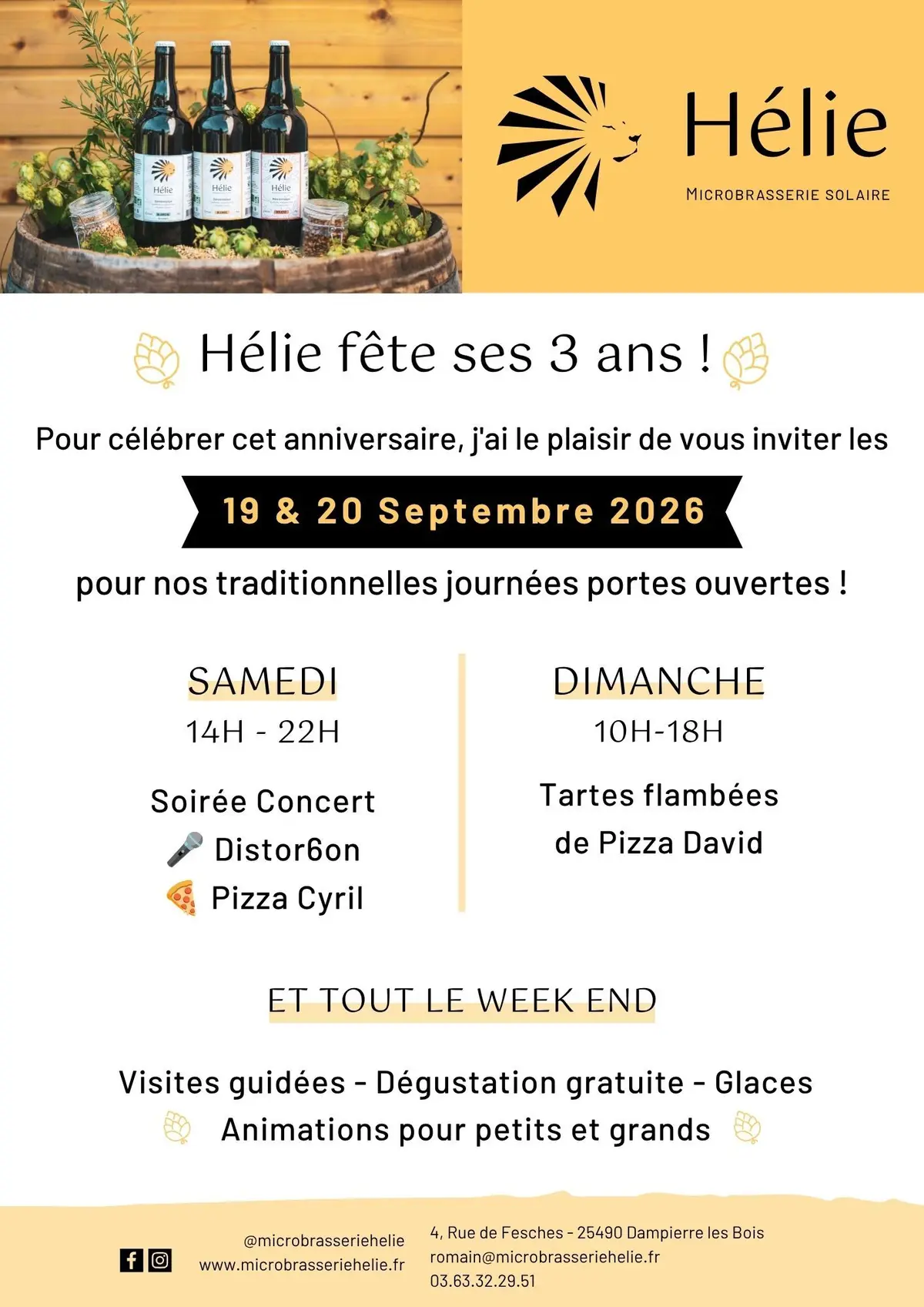 Portes ouvertes à la Microbrasserie Hélie