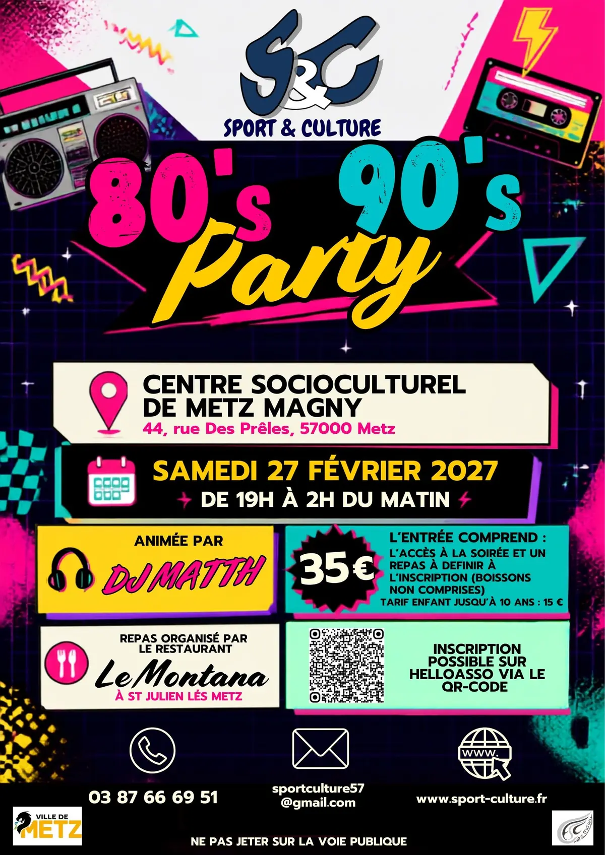 Soirée année 80 90