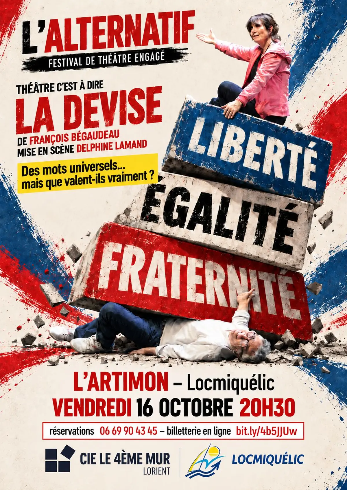 La devise de François Bégaudeau par le Théâtre C'est à Dire