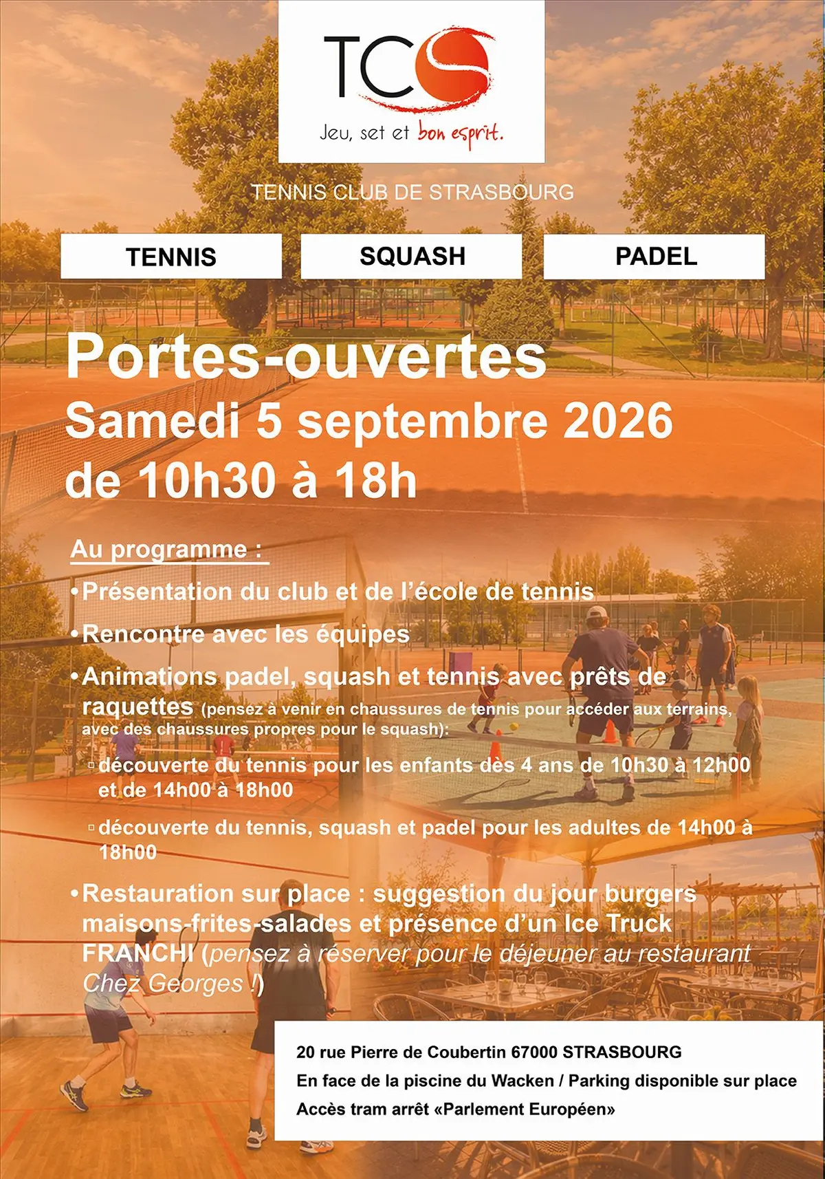 Journée portes ouvertes au Tennis Club de Strasbourg