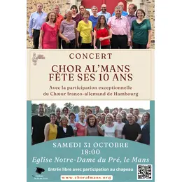 Chor Al'Mans fête ses 10 ans avec ses amis de Hambourg