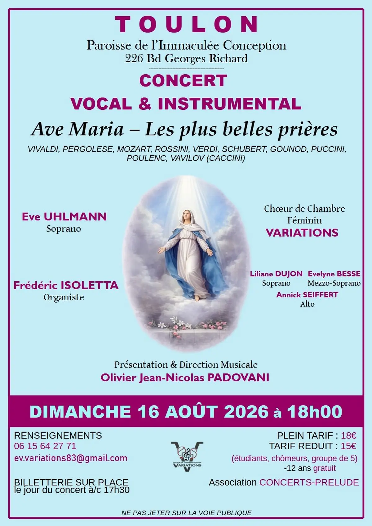 Concert : Ave Maria - Les plus belles prières