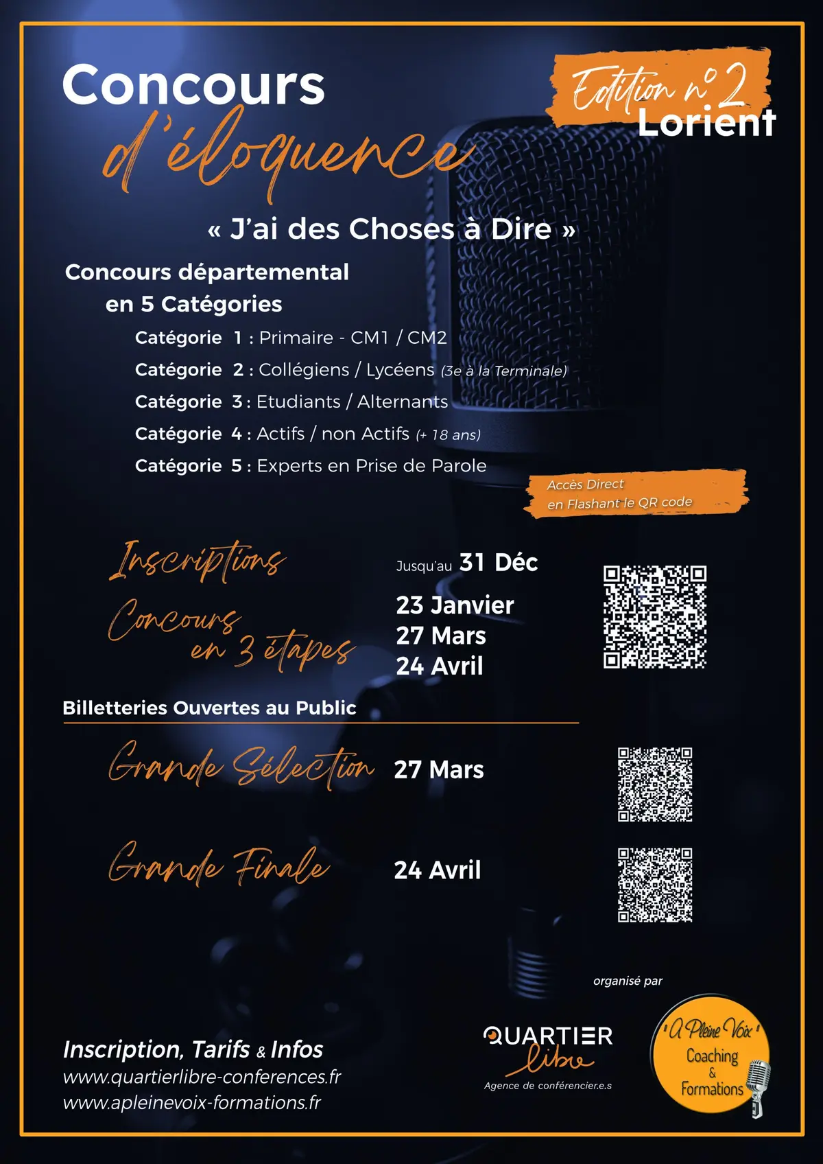 Concours d'éloquence : J'ai des choses à dire