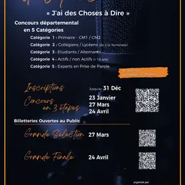 Concours d'éloquence : J'ai des choses à dire