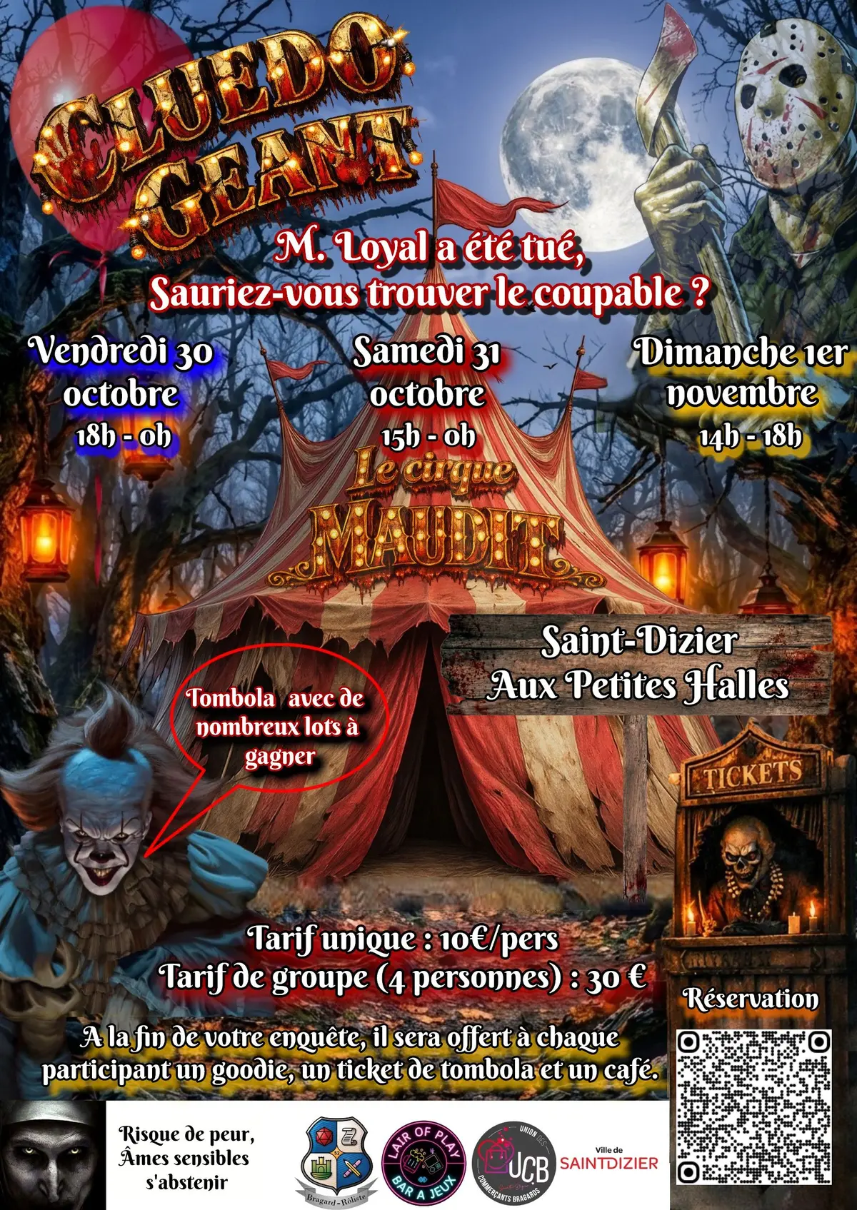 Cluedo Géant : le cirque maudit