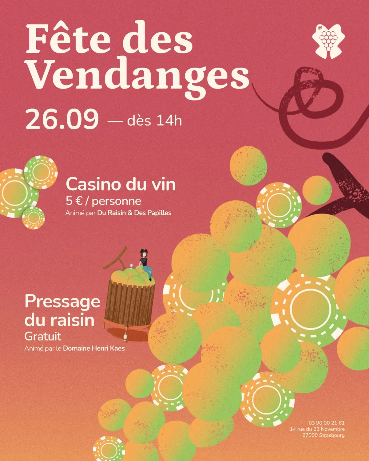Fête des Vendanges à l’Alsace à Boire