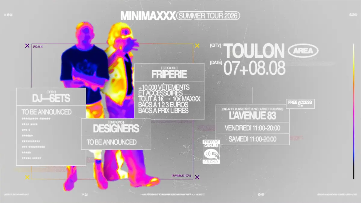 MINIMAXXX Friperie + DJ-sets + Designers
