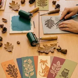 Atelier créatif Linogravure : marque-pages à la bibliothèque Salvator 