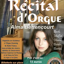 Concert d'Orgue à Talant avec Alma Bettencourt le dimanche 15 novembre à 16h