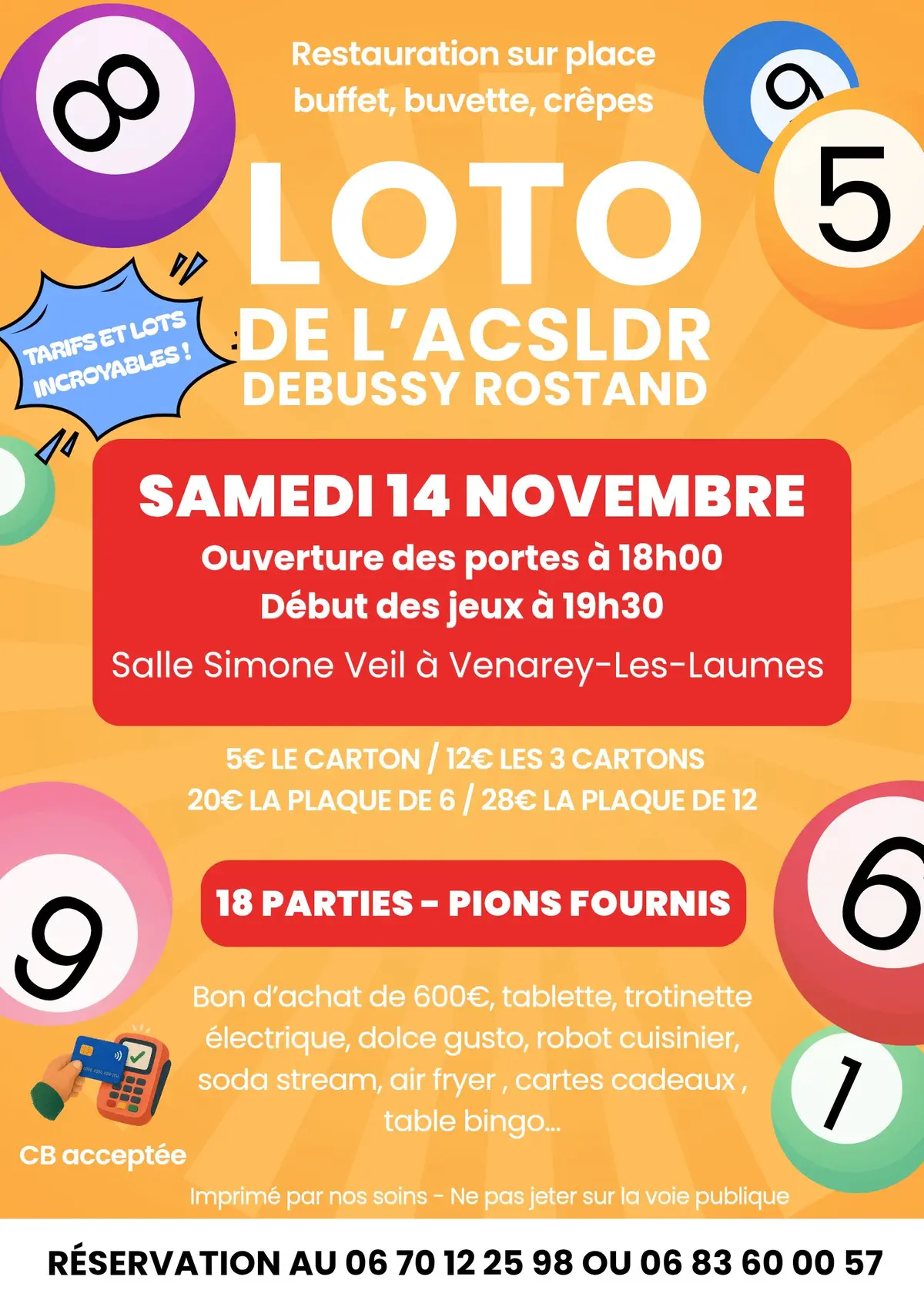 Loto de L' A C S L D R Debussy Rostand