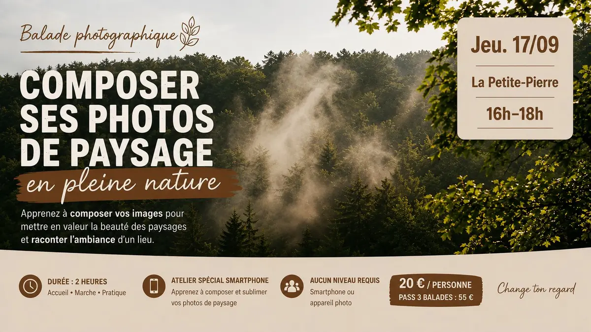 Composer ses photos de paysage en pleine nature