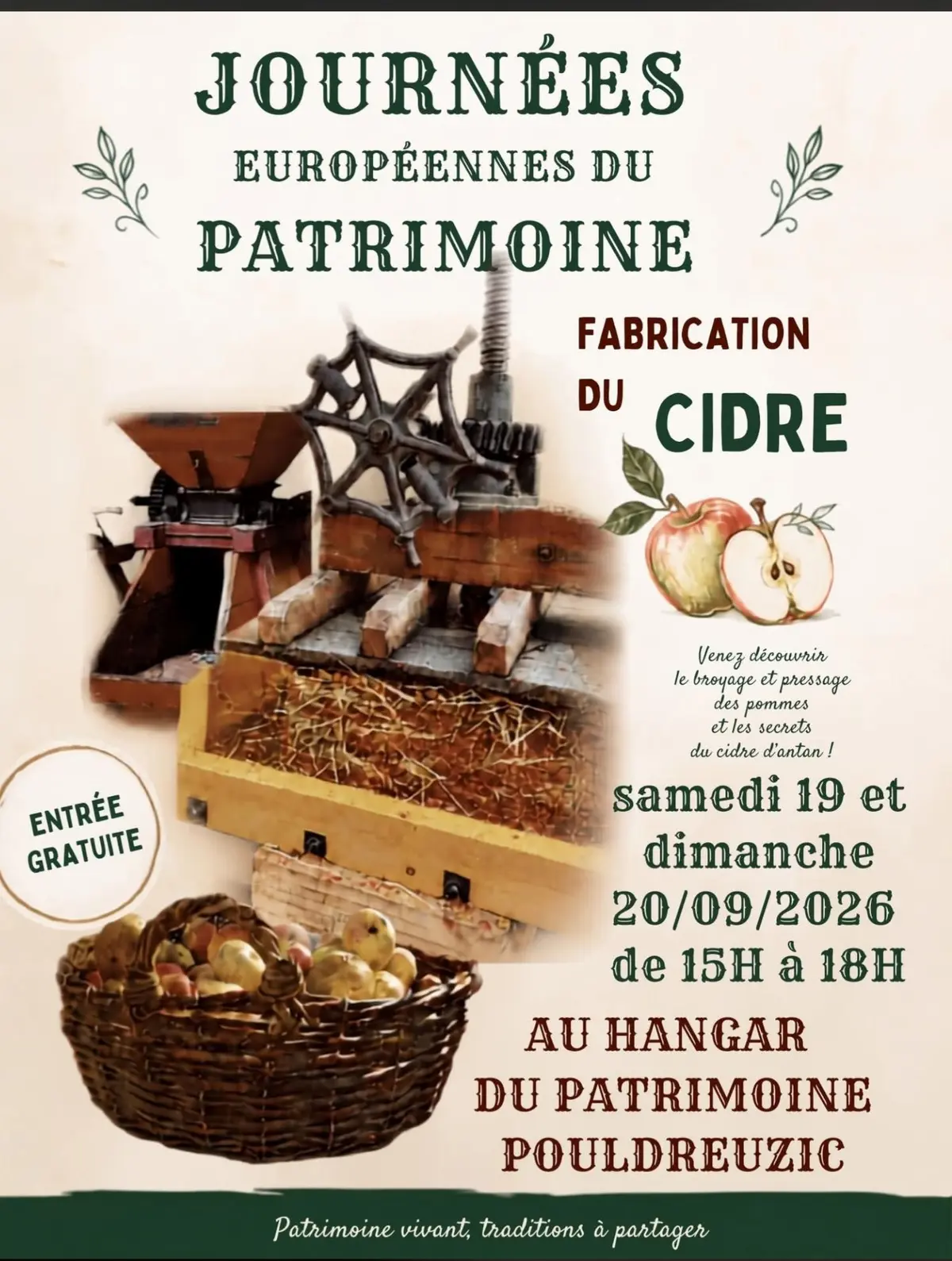 Fabrication de cidre à l'ancienne 
