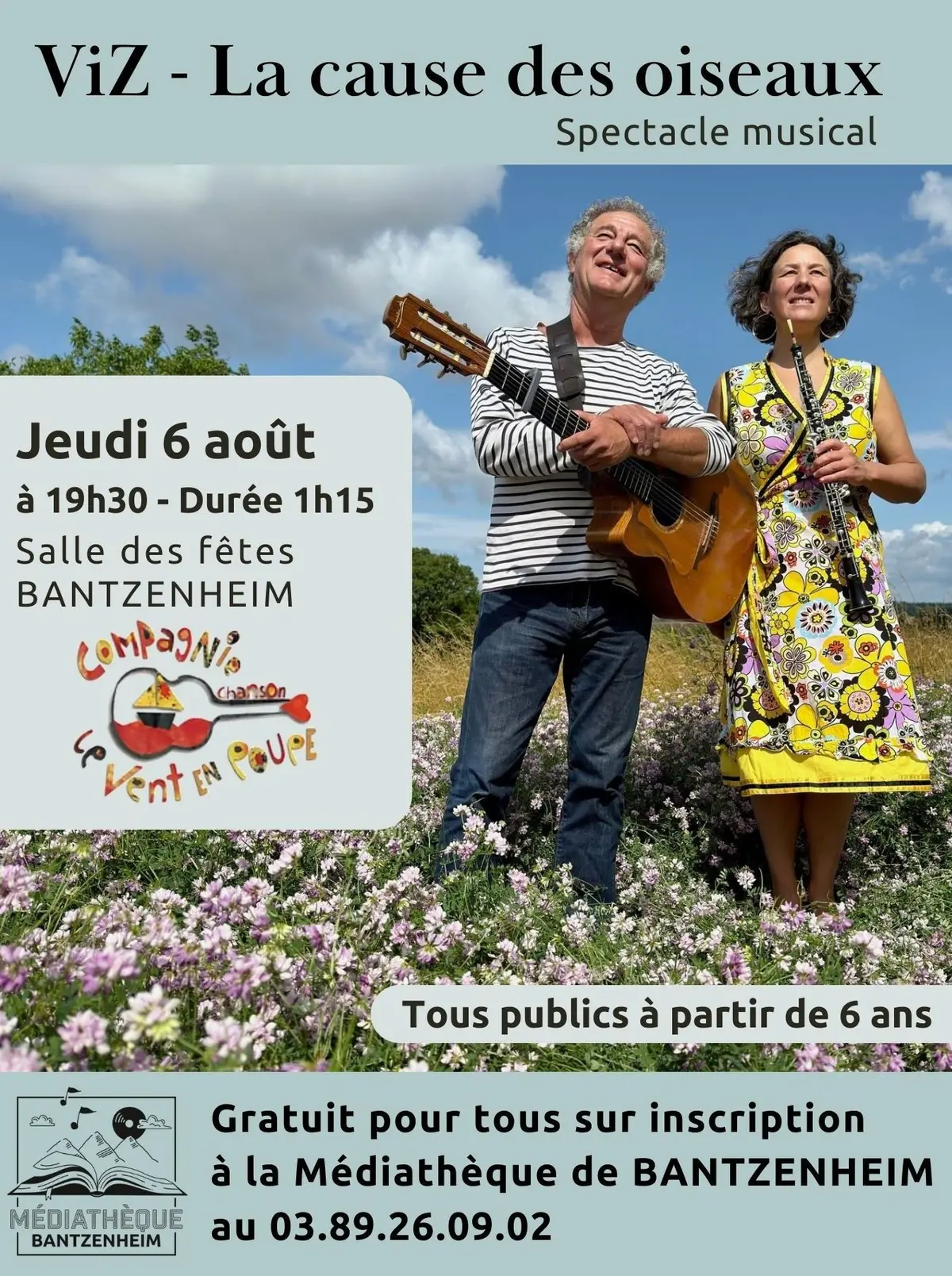 Spectacle musical - La cause des oiseaux - à partir de 6 ans