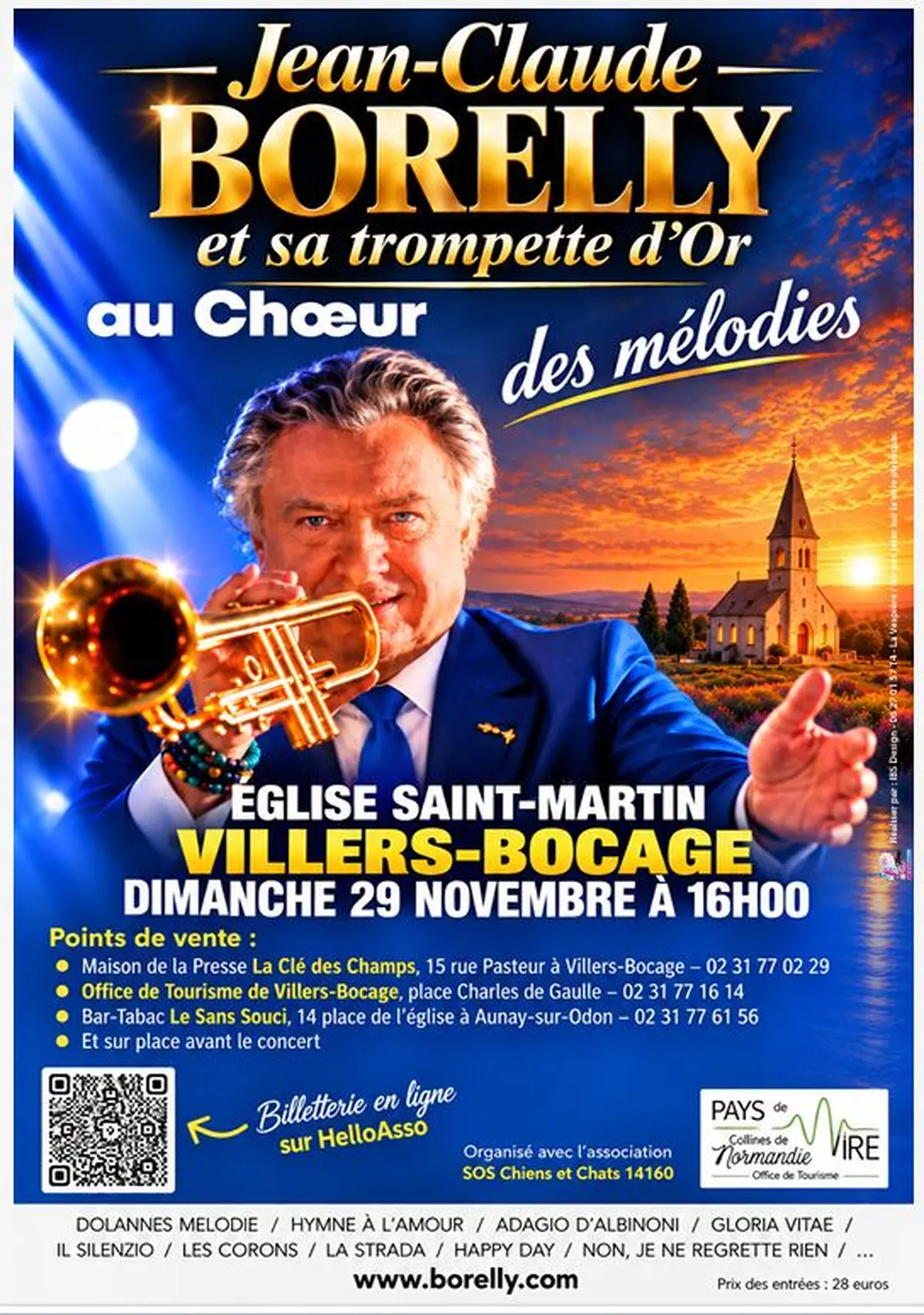 Jean-Claude Borelly et sa Trompette d'Or à Villers-Bocage
