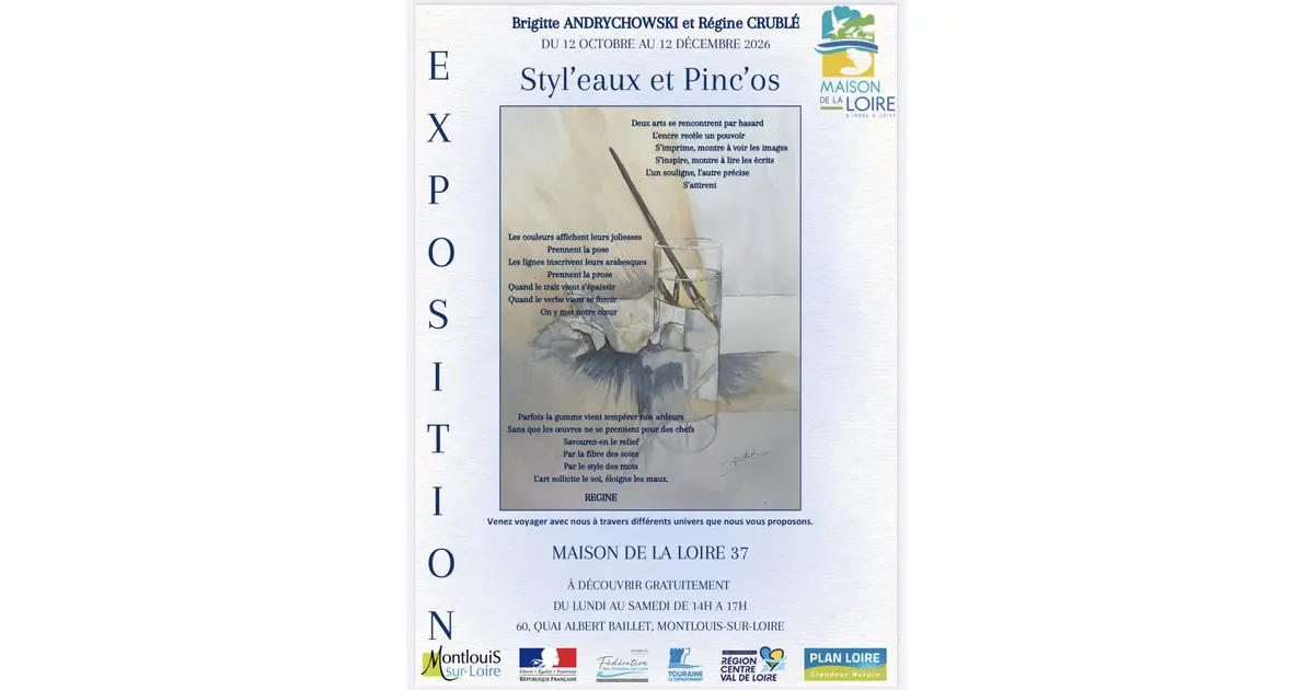 Exposition « Styl’eaux et Pinc’os Brigitte Andrychowski et Régine Cruble