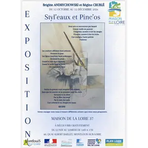 Exposition « Styl’eaux et Pinc’os Brigitte Andrychowski et Régine Cruble