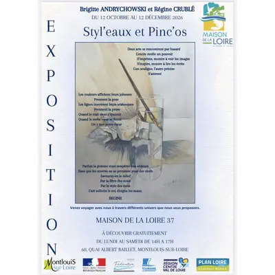 Exposition « Styl’eaux et Pinc’os Brigitte Andrychowski et Régine Cruble