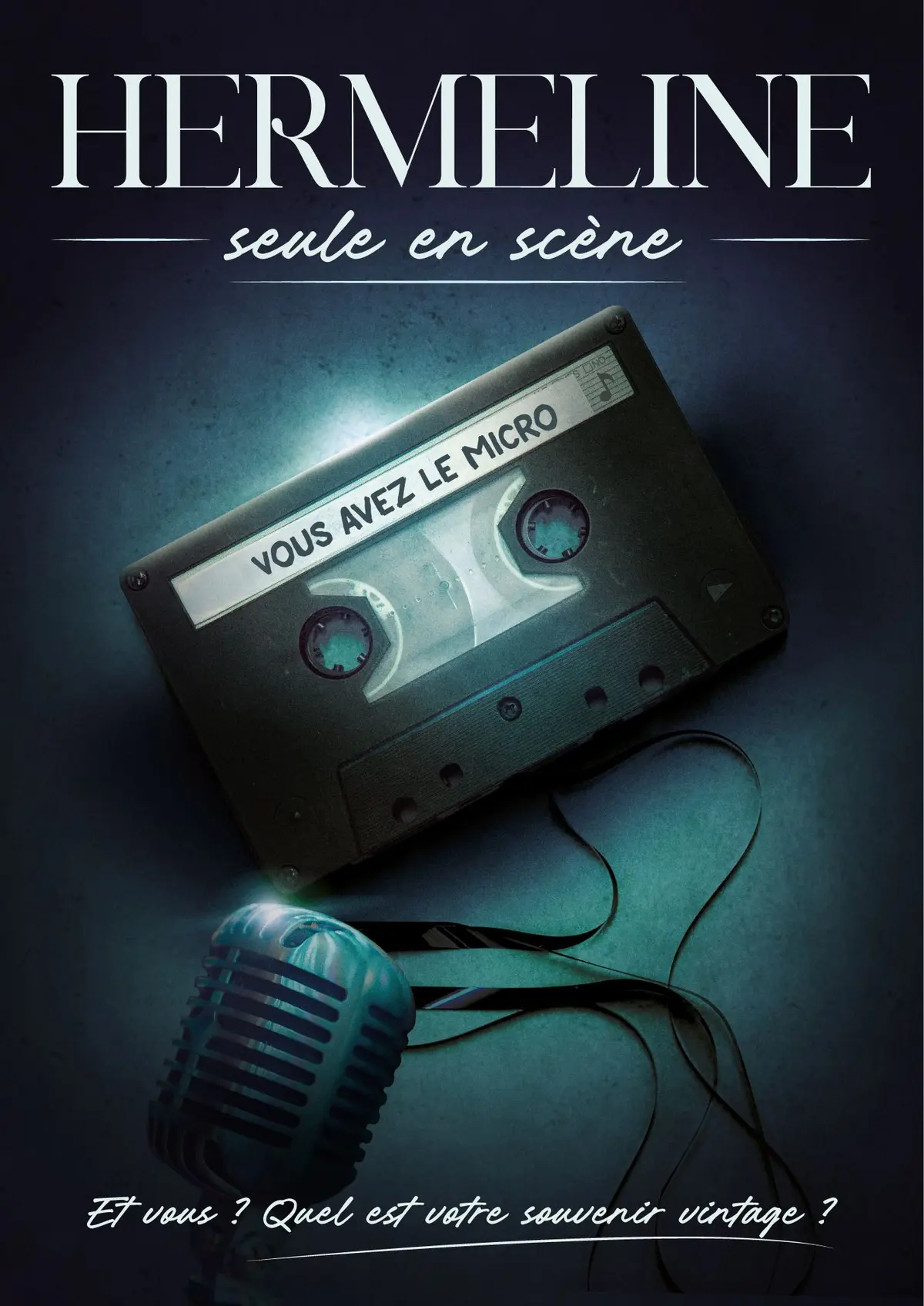 Hermeline seule en scène