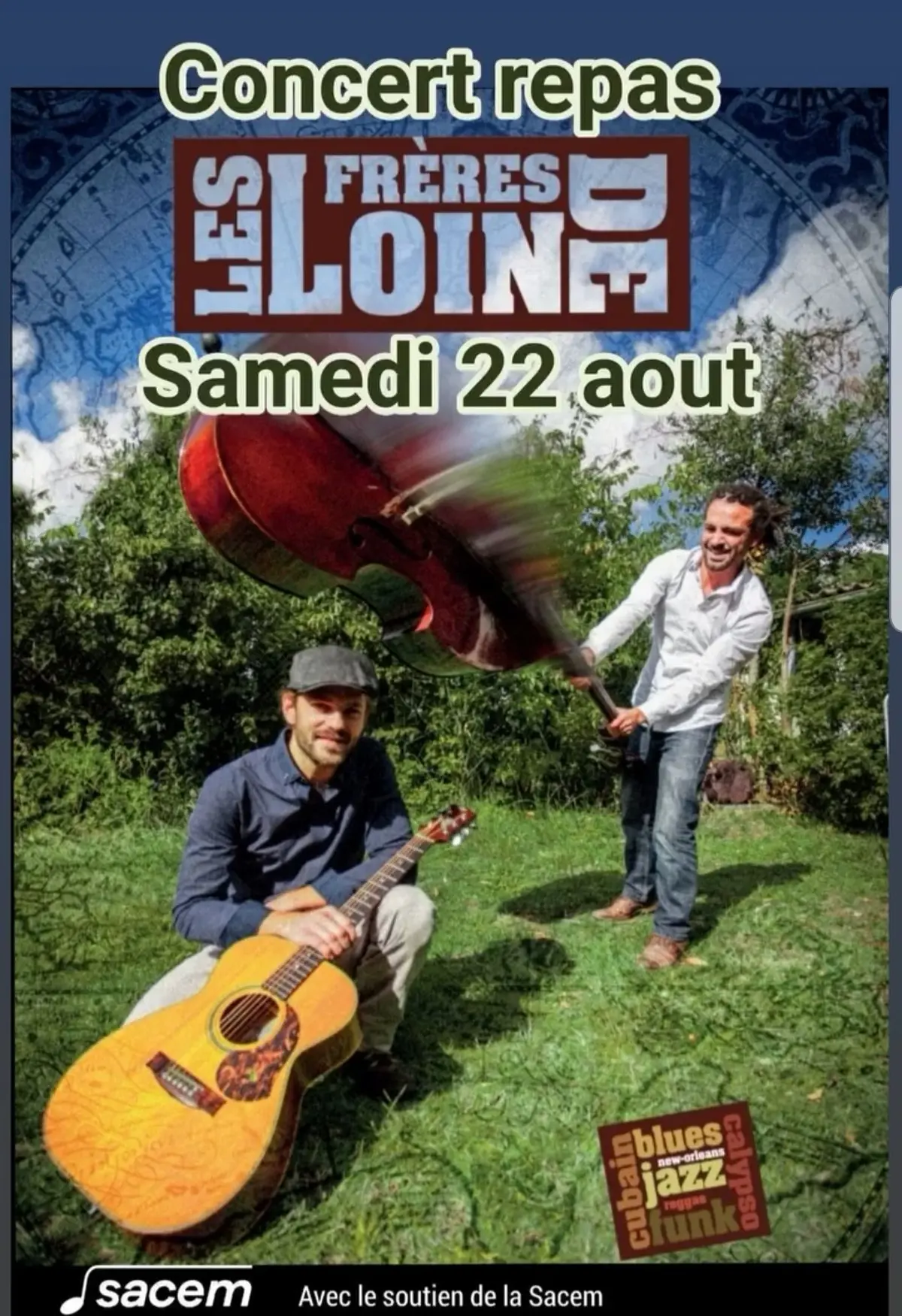 Concert repas avec Les Frères de loin