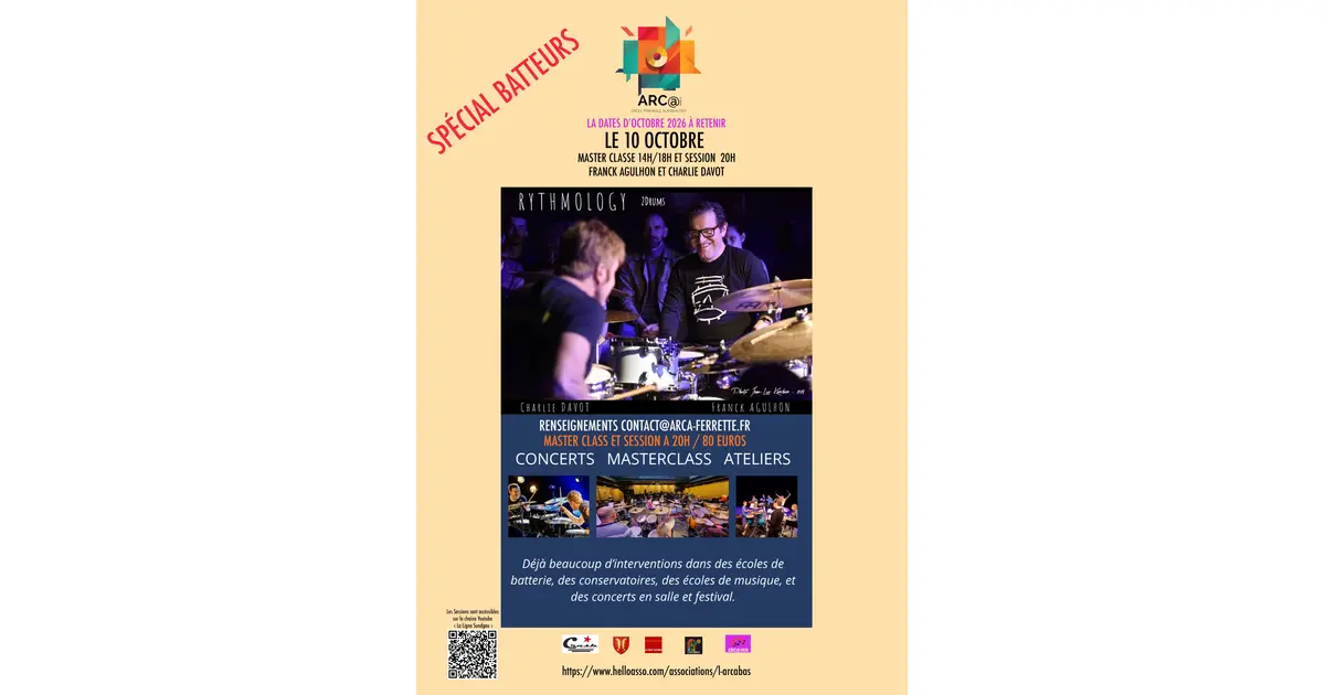 Master Class / Concert SP Batterie Franck agulhon , Charlie Davot