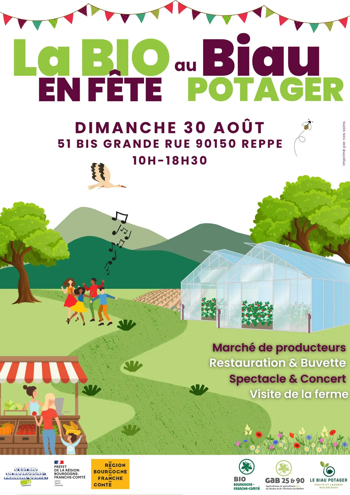 Journée festive dans une ferme maraîchère bio : La Bio en Fête au Biau Potager