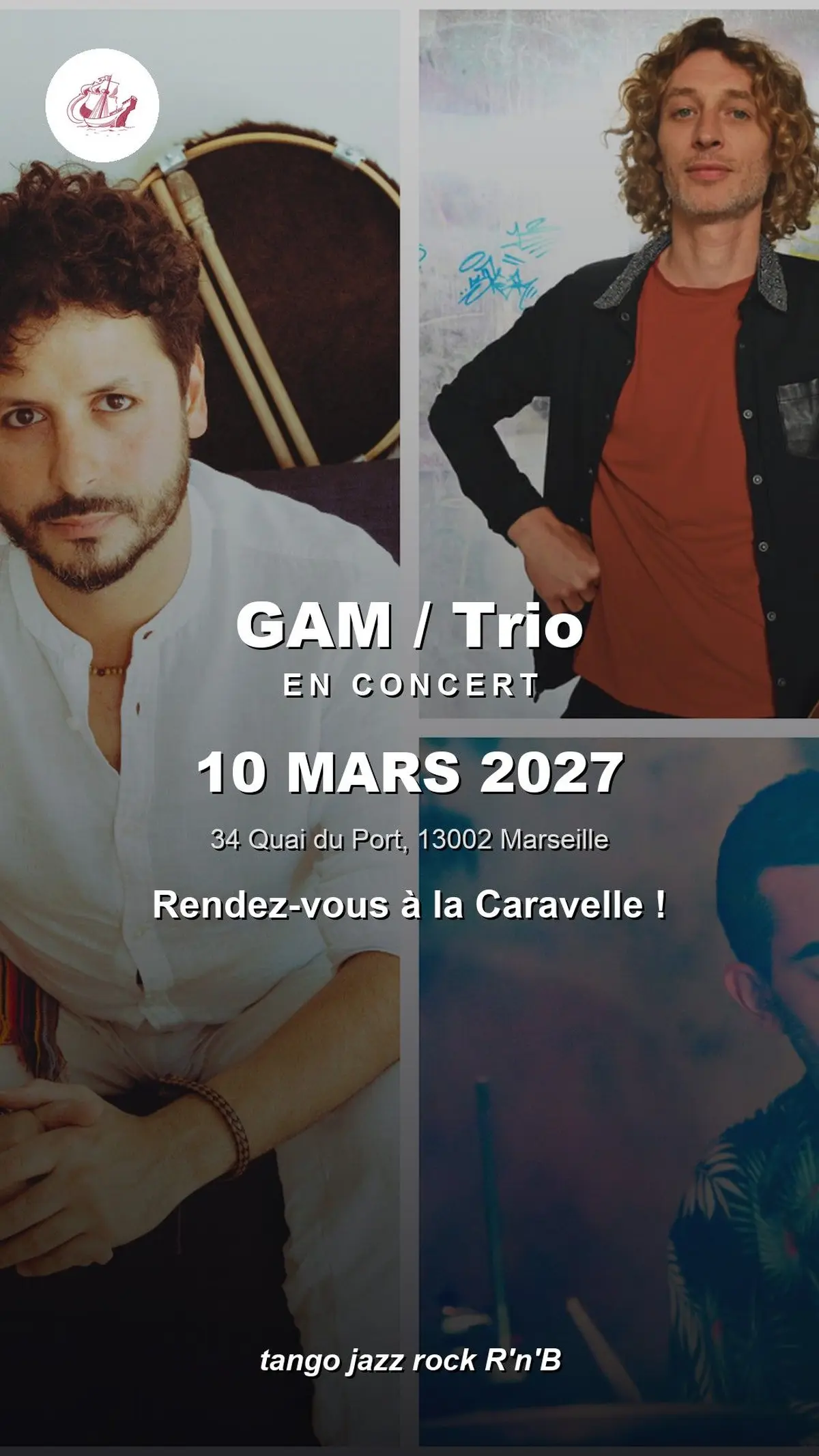 GAM / Trio en concert à La Caravelle