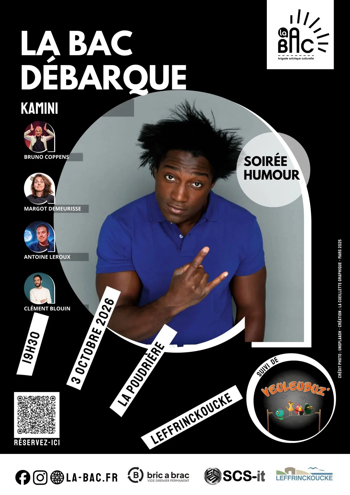 La B.A.C. débarque ! – Soirée humour & concert avec KAMINI