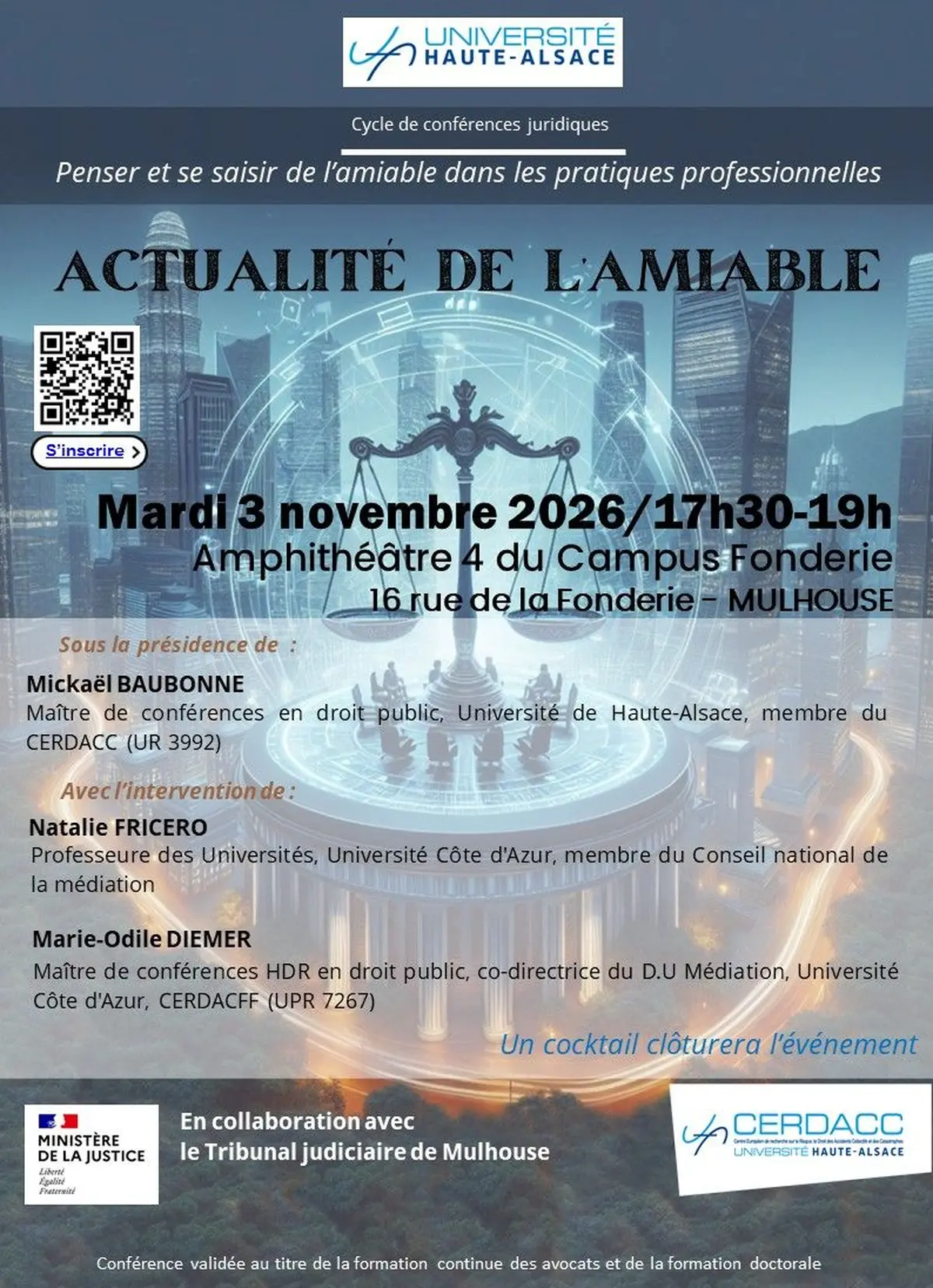 L'actualité de l'amiable
