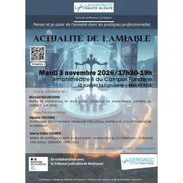 L'actualité de l'amiable