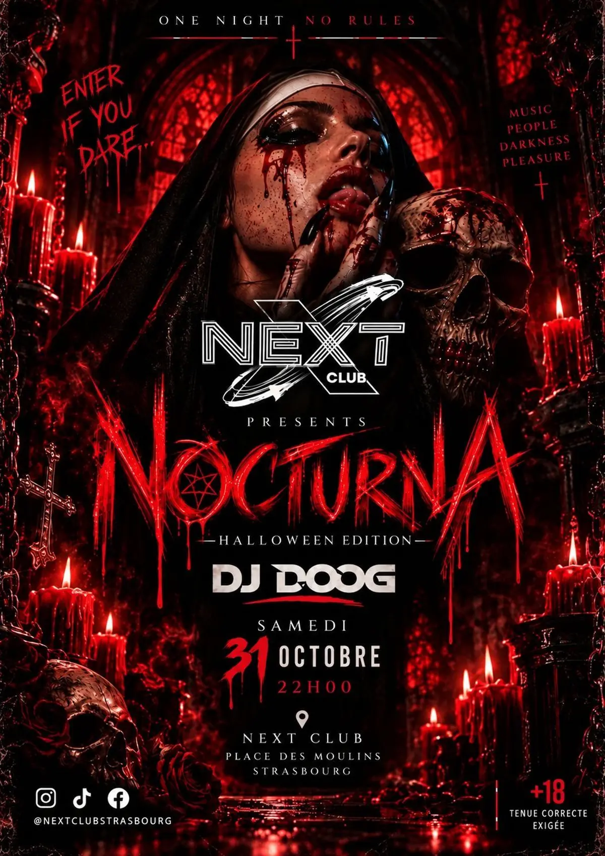 NOCTURNA – Halloween Edition au Next Club Strasbourg