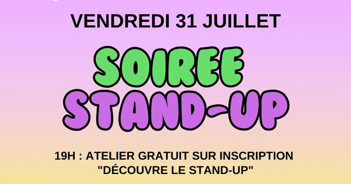 Soirée Stand-up - Atelier Découverte & Spectacle