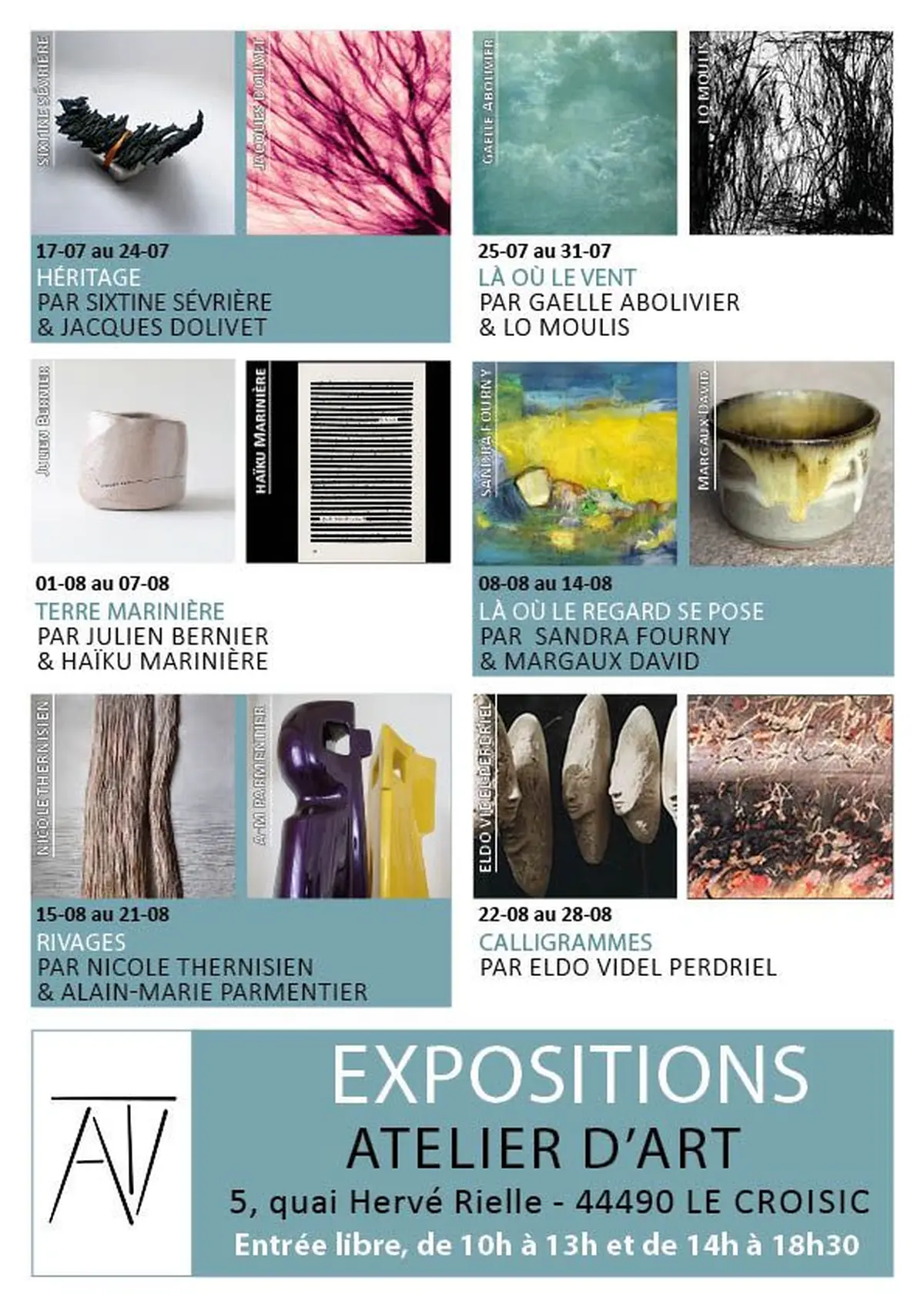 Expositions croisées de photographies, peintures et gravures