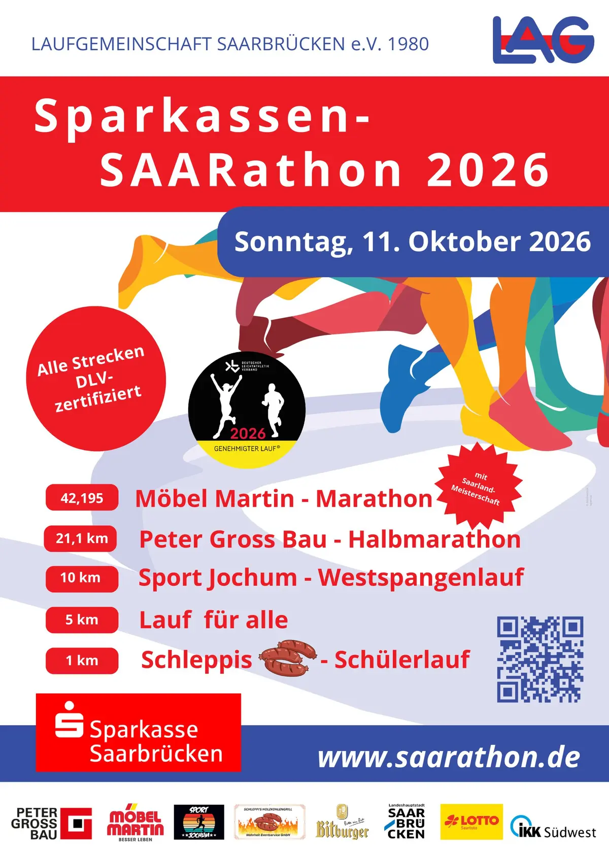 Marathon, Semi, 10 et 5 km