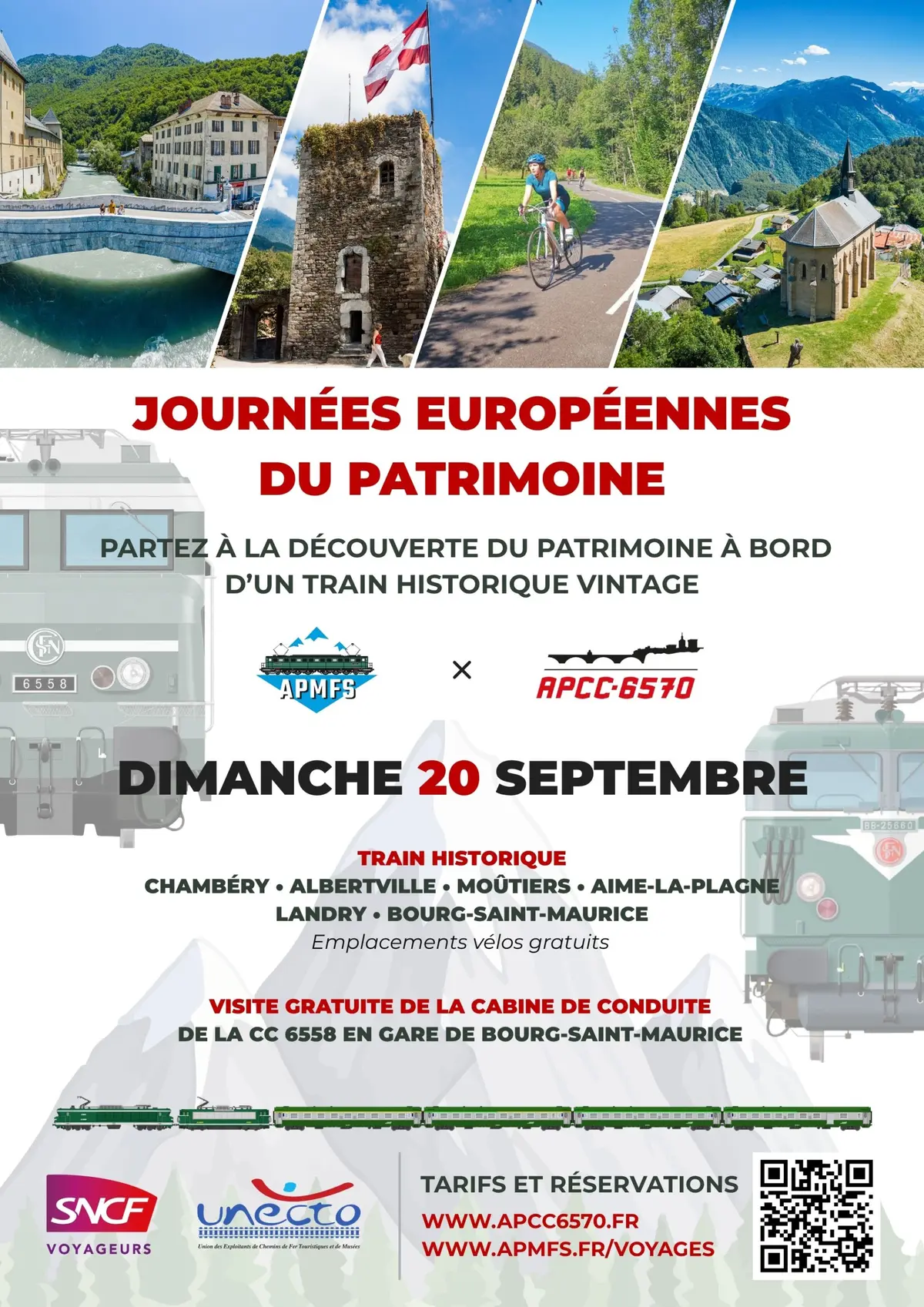 Train historique destination Tarentaise