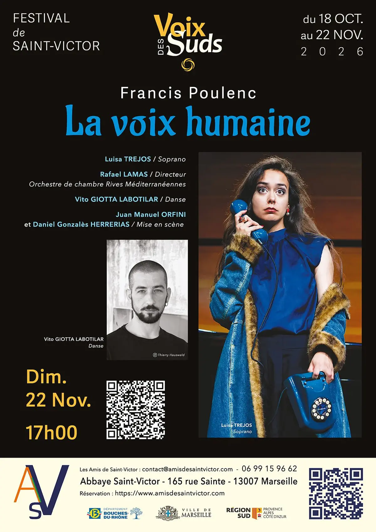 Poulenc, la voix humaine - Festival Voix des Suds