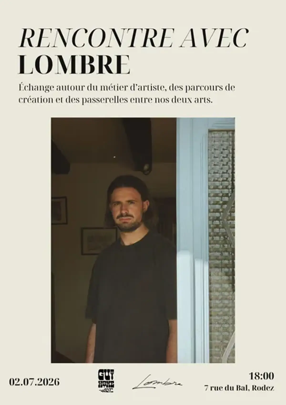 Echange autour du métier d'artiste: Lombre/GUIHOME