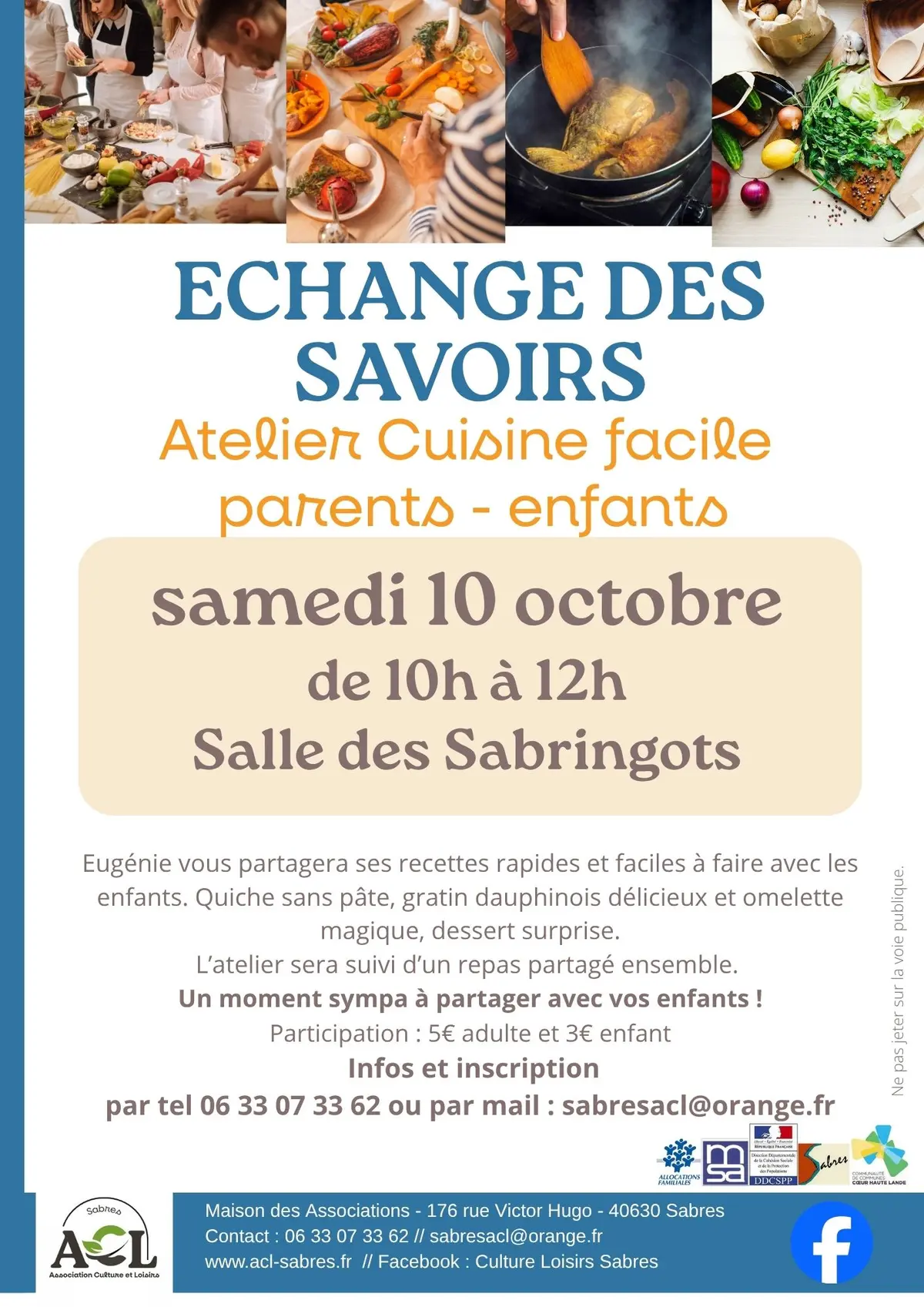 Echange des savoirs : cuisine facille parents-enfants