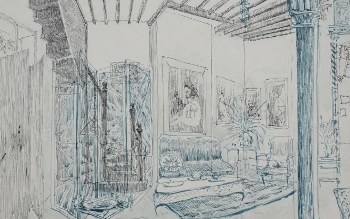 Elina Kulich, Le salon rouge, 2025