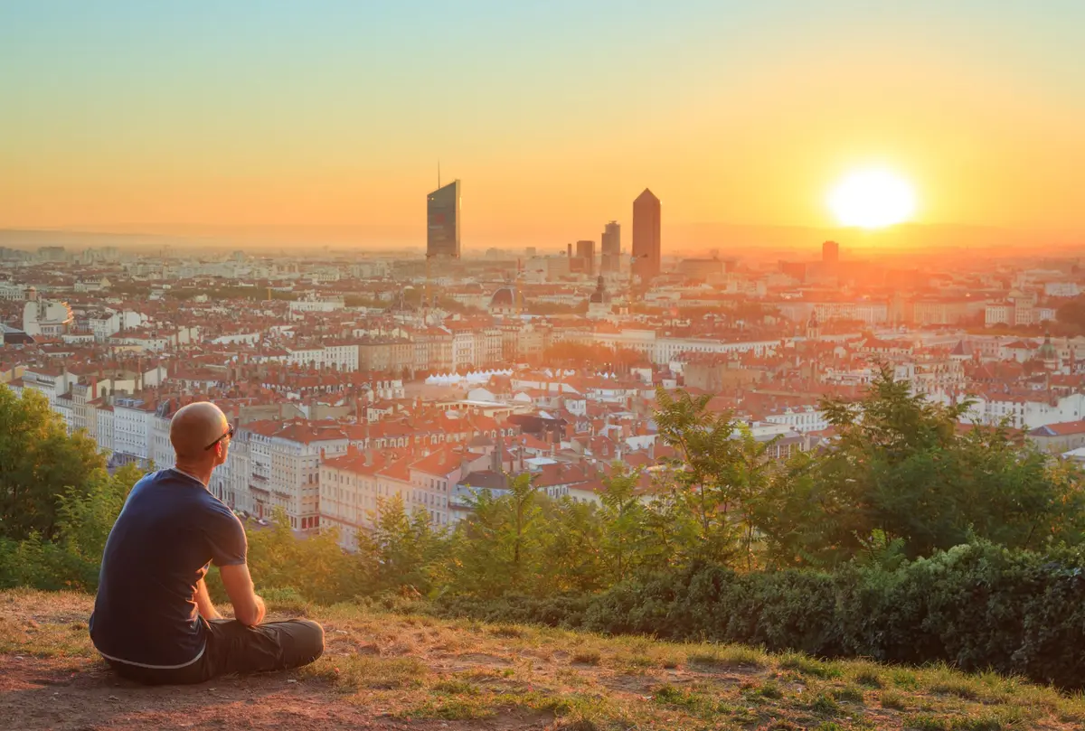 Lieu d'observation de l'&eacute;clipse solaire &agrave; Lyon 