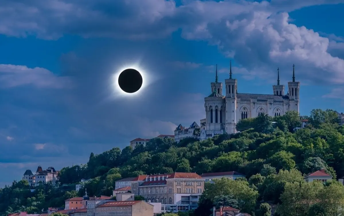 &Eacute;clipse solaire du 12 ao&ucirc;t 2026 &agrave; Lyon : comment et &agrave; quelle heure l'observer ?