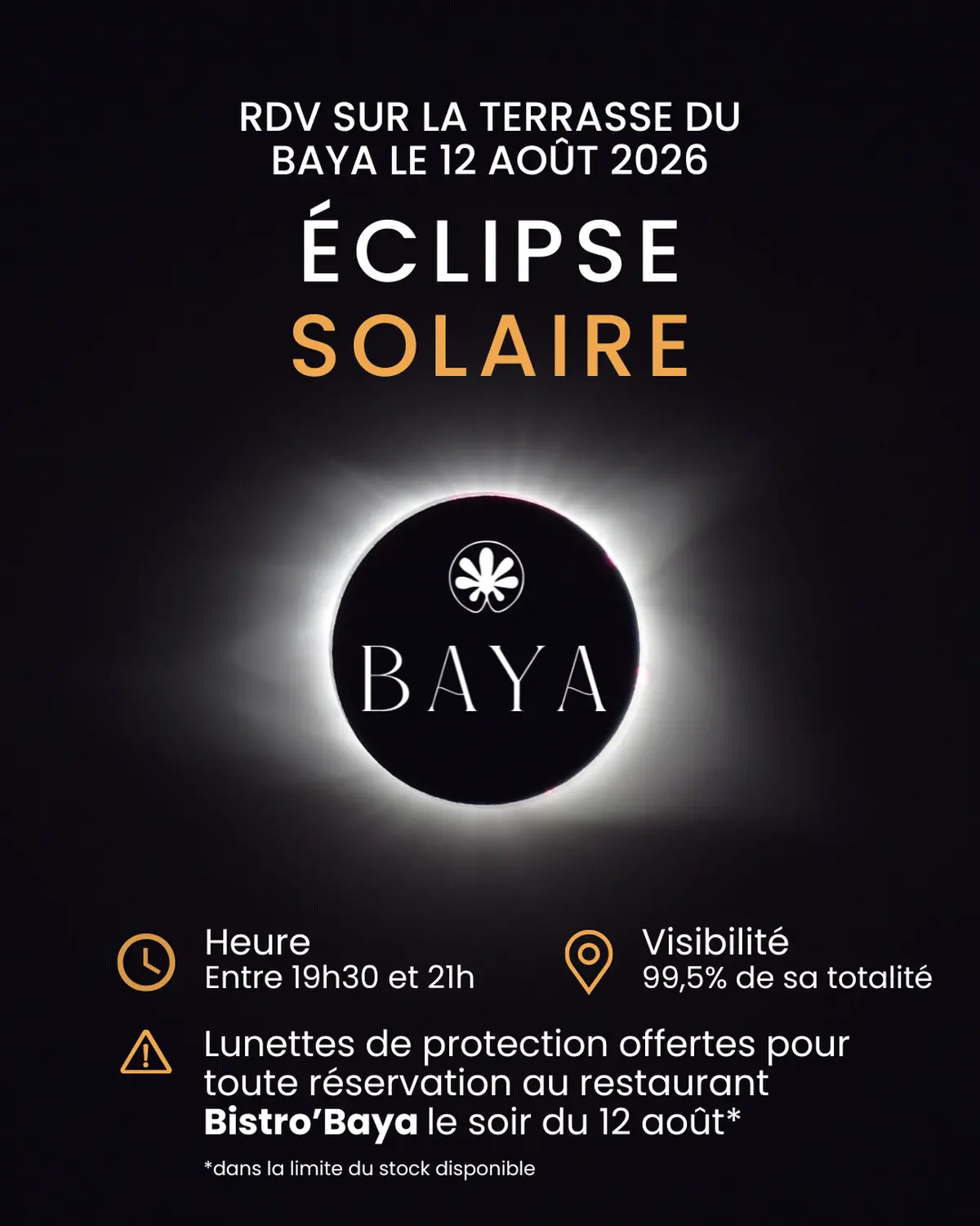 Eclipse Sur La Terrasse Du Baya Capbreton