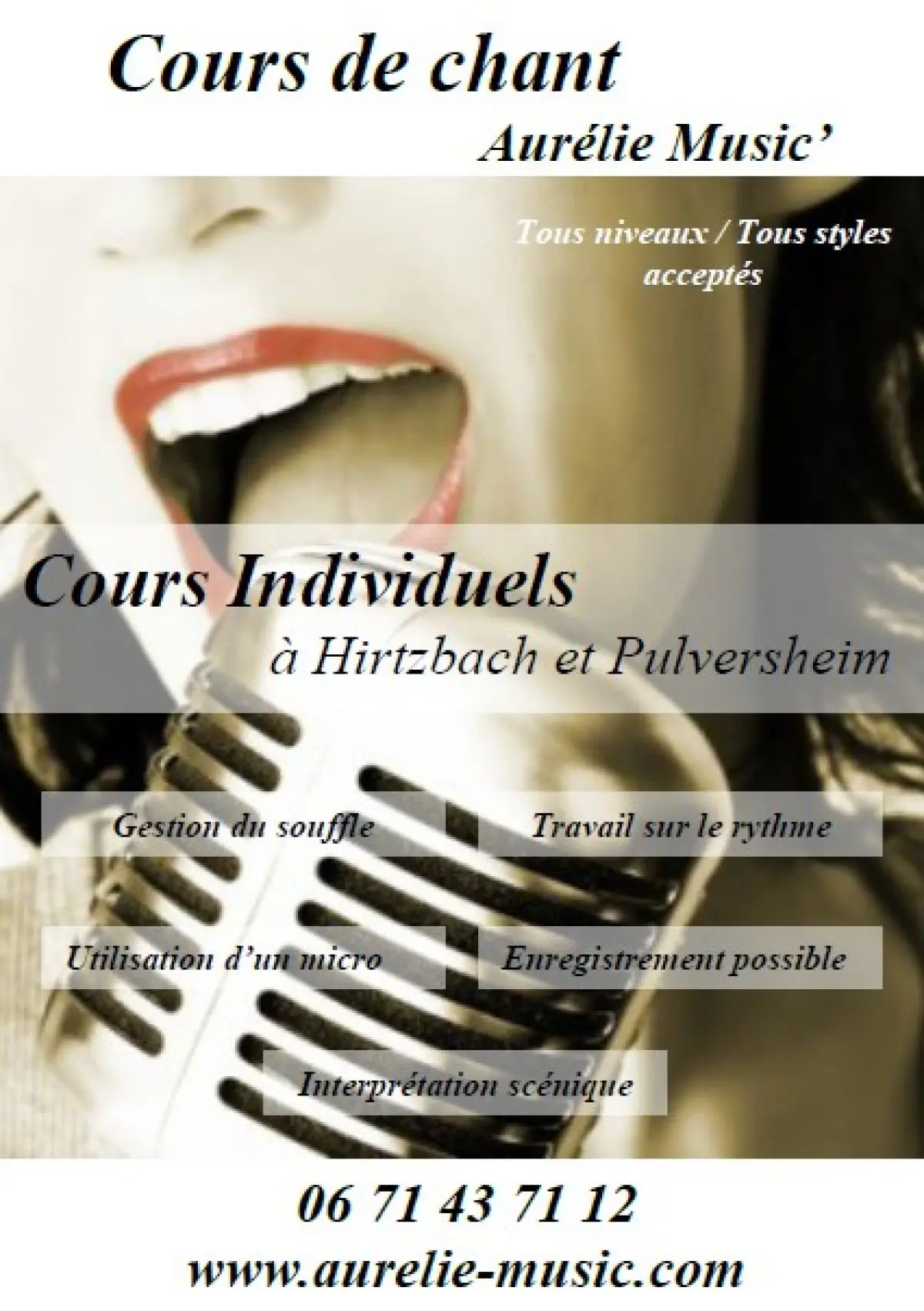 Ecole de chant Aurélie Music'
