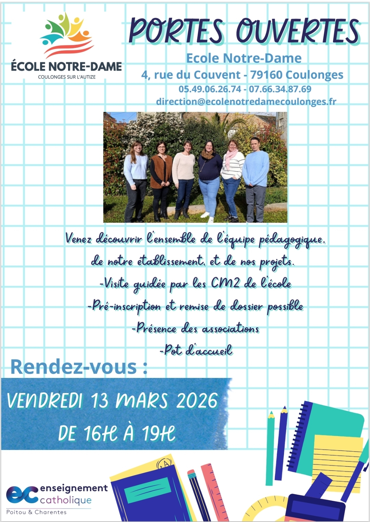 Ecole Notre-Dame : Portes ouvertes