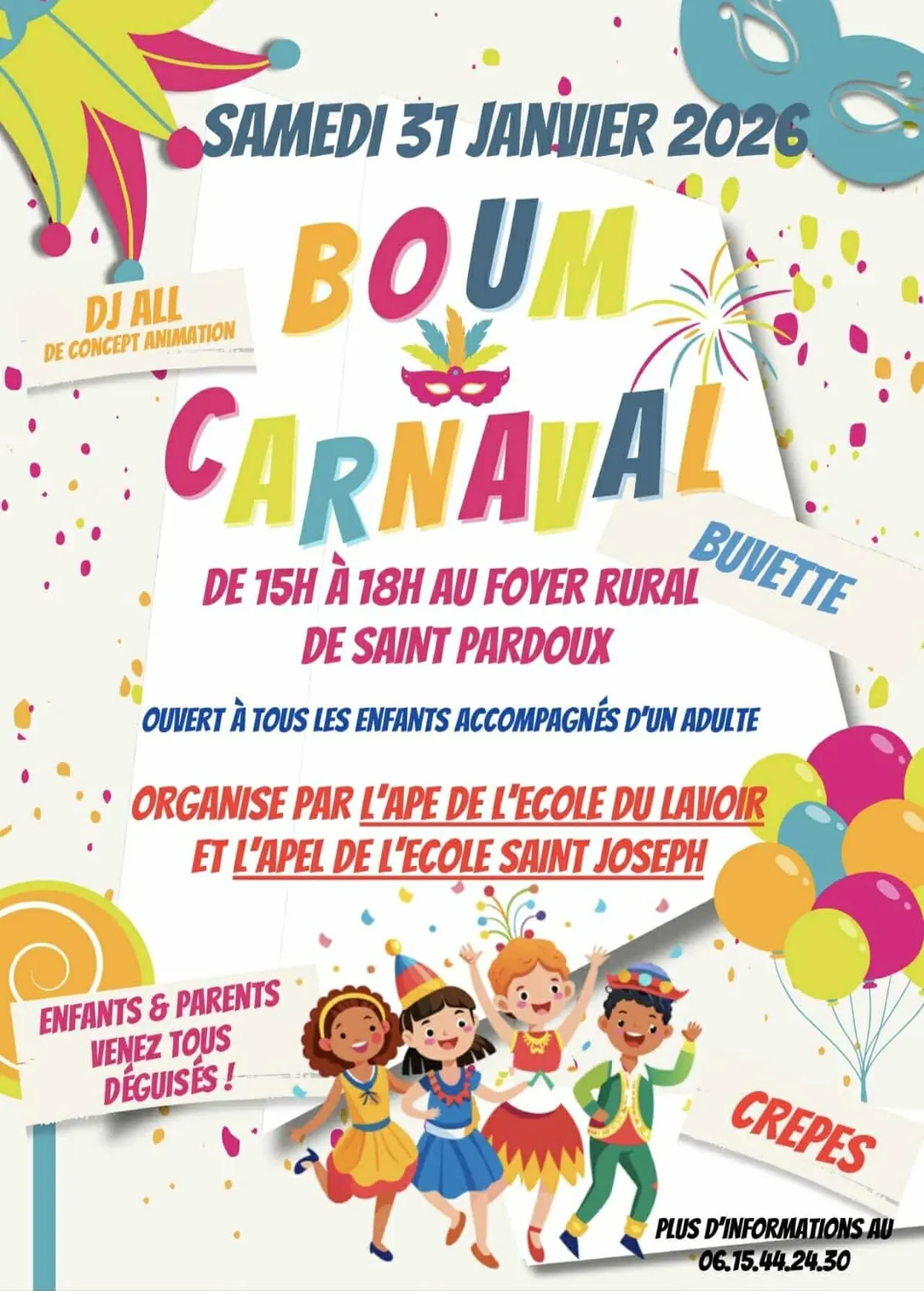 Ecole St Joseph : Boum & carnaval